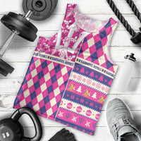 Personalized Barbados Cricket Christmas Men Tank Top Merry Xmas Royals - Wonder Print Shop