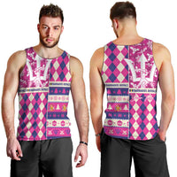 Personalized Barbados Cricket Christmas Men Tank Top Merry Xmas Royals - Wonder Print Shop