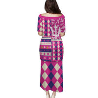 Personalized Barbados Cricket Christmas Puletasi Merry Xmas Royals - Wonder Print Shop