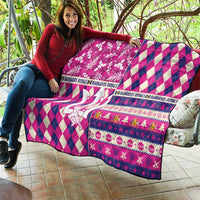 Barbados Cricket Christmas Quilt Merry Xmas Royals - Wonder Print Shop