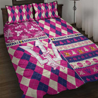 Barbados Cricket Christmas Quilt Bed Set Merry Xmas Royals - Wonder Print Shop