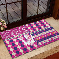 Barbados Cricket Christmas Rubber Doormat Merry Xmas Royals - Wonder Print Shop