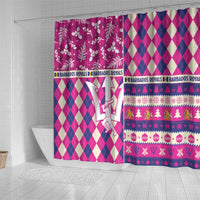 Barbados Cricket Christmas Shower Curtain Merry Xmas Royals - Wonder Print Shop