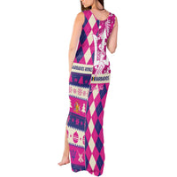 Personalized Barbados Cricket Christmas Tank Maxi Dress Merry Xmas Royals - Wonder Print Shop