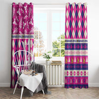 Barbados Cricket Christmas Window Curtain Merry Xmas Royals - Wonder Print Shop