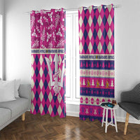 Barbados Cricket Christmas Window Curtain Merry Xmas Royals - Wonder Print Shop