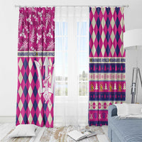 Barbados Cricket Christmas Window Curtain Merry Xmas Royals - Wonder Print Shop