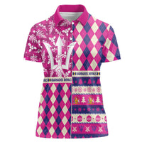Personalized Barbados Cricket Christmas Women Polo Shirt Merry Xmas Royals - Wonder Print Shop