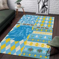 St Lucia Cricket Christmas Area Rug Merry Xmas Kings - Wonder Print Shop