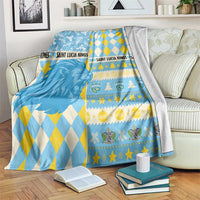 St Lucia Cricket Christmas Blanket Merry Xmas Kings - Wonder Print Shop