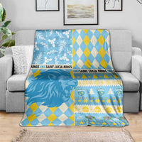 St Lucia Cricket Christmas Blanket Merry Xmas Kings - Wonder Print Shop