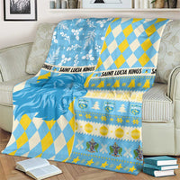 St Lucia Cricket Christmas Blanket Merry Xmas Kings - Wonder Print Shop