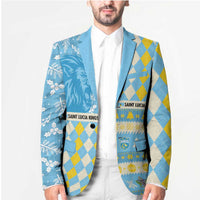 Personalized St Lucia Cricket Christmas Blazer Merry Xmas Kings - Wonder Print Shop