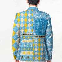 Personalized St Lucia Cricket Christmas Blazer Merry Xmas Kings - Wonder Print Shop