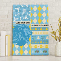 St Lucia Cricket Christmas Canvas Wall Art Merry Xmas Kings - Wonder Print Shop