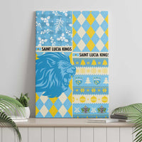 St Lucia Cricket Christmas Canvas Wall Art Merry Xmas Kings - Wonder Print Shop