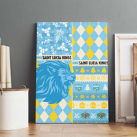 St Lucia Cricket Christmas Canvas Wall Art Merry Xmas Kings - Wonder Print Shop