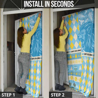 Personalized St Lucia Cricket Christmas Door Cover Merry Xmas Kings - Wonder Print Shop