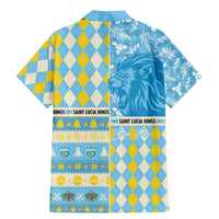 Personalized St Lucia Cricket Christmas Family Matching Mermaid Dress and Hawaiian Shirt Merry Xmas Kings - Wonder Print Shop