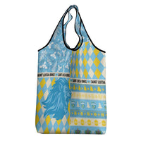 St Lucia Cricket Christmas Grocery Bag Merry Xmas Kings - Wonder Print Shop