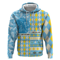 Personalized St Lucia Cricket Christmas Hoodie Merry Xmas Kings - Wonder Print Shop