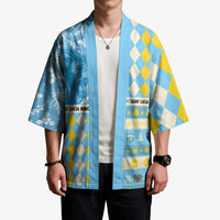 Personalized St Lucia Cricket Christmas Kimono Merry Xmas Kings - Wonder Print Shop