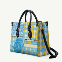 St Lucia Cricket Christmas Leather Bag Merry Xmas Kings - Wonder Print Shop
