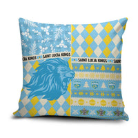 St Lucia Cricket Christmas Pillow Cover Merry Xmas Kings - Wonder Print Shop