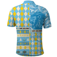Personalized St Lucia Cricket Christmas Polo Shirt Merry Xmas Kings - Wonder Print Shop