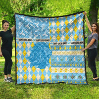 St Lucia Cricket Christmas Quilt Merry Xmas Kings - Wonder Print Shop