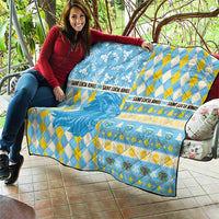 St Lucia Cricket Christmas Quilt Merry Xmas Kings - Wonder Print Shop