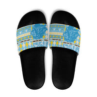 St Lucia Cricket Christmas Slide Sandals Merry Xmas Kings - Wonder Print Shop