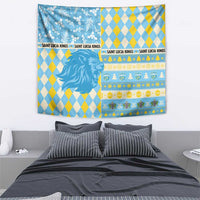 St Lucia Cricket Christmas Tapestry Merry Xmas Kings - Wonder Print Shop