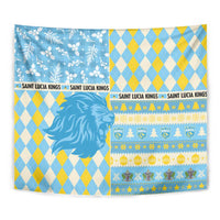 St Lucia Cricket Christmas Tapestry Merry Xmas Kings - Wonder Print Shop