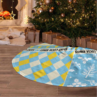 St Lucia Cricket Christmas Tree Skirt Merry Xmas Kings - Wonder Print Shop