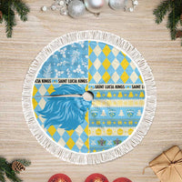 St Lucia Cricket Christmas Tree Skirt Merry Xmas Kings - Wonder Print Shop