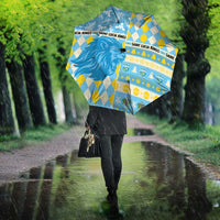 St Lucia Cricket Christmas Umbrella Merry Xmas Kings - Wonder Print Shop