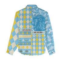 Personalized St Lucia Cricket Christmas Women Casual Shirt Merry Xmas Kings - Wonder Print Shop