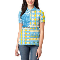 Personalized St Lucia Cricket Christmas Women Polo Shirt Merry Xmas Kings - Wonder Print Shop