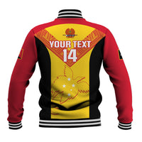 Custom Papua New Guinea Rubgby Baseball Jacket Pacific 2023 Go PNG Kumuls - Wonder Print Shop