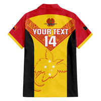 Custom Papua New Guinea Rubgby Family Matching Short Sleeve Bodycon Dress and Hawaiian Shirt Pacific 2023 Go PNG Kumuls - Wonder Print Shop