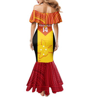 Custom Papua New Guinea Rubgby Mermaid Dress Pacific 2023 Go PNG Kumuls - Wonder Print Shop