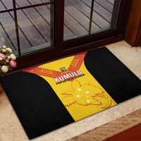 Papua New Guinea Rubgby Rubber Doormat Pacific 2023 Go PNG Kumuls - Wonder Print Shop