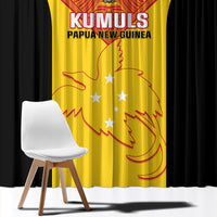 Papua New Guinea Rubgby Window Curtain Pacific 2023 Go PNG Kumuls - Wonder Print Shop