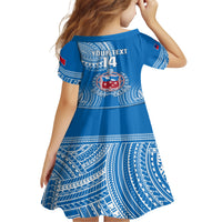 Custom Samoa Rugby Kid Short Sleeve Dress Pacific 2023 Go Toa Samoa - Wonder Print Shop