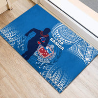 Samoa Rugby Rubber Doormat Pacific 2023 Go Toa Samoa - Wonder Print Shop