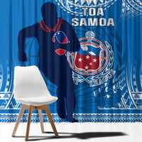 Samoa Rugby Window Curtain Pacific 2023 Go Toa Samoa - Wonder Print Shop