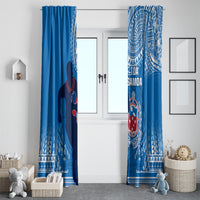 Samoa Rugby Window Curtain Pacific 2023 Go Toa Samoa - Wonder Print Shop