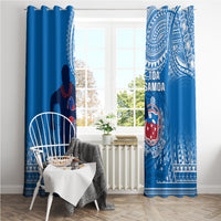Samoa Rugby Window Curtain Pacific 2023 Go Toa Samoa - Wonder Print Shop