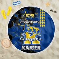 Hawaii Kaiser High School Beach Blanket Kakau Mix Hibiscus Happy 52nd Anniversary - Wonder Print Shop